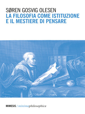 cover image of La filosofia come istituzione e il mestiere di pensare